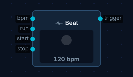 beat node on canvas