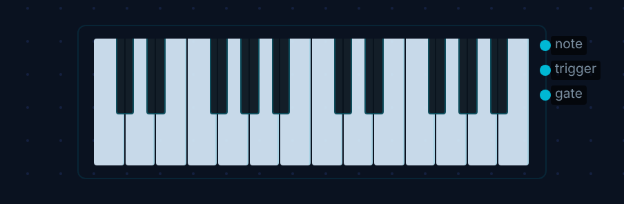 input-keyboard node on canvas