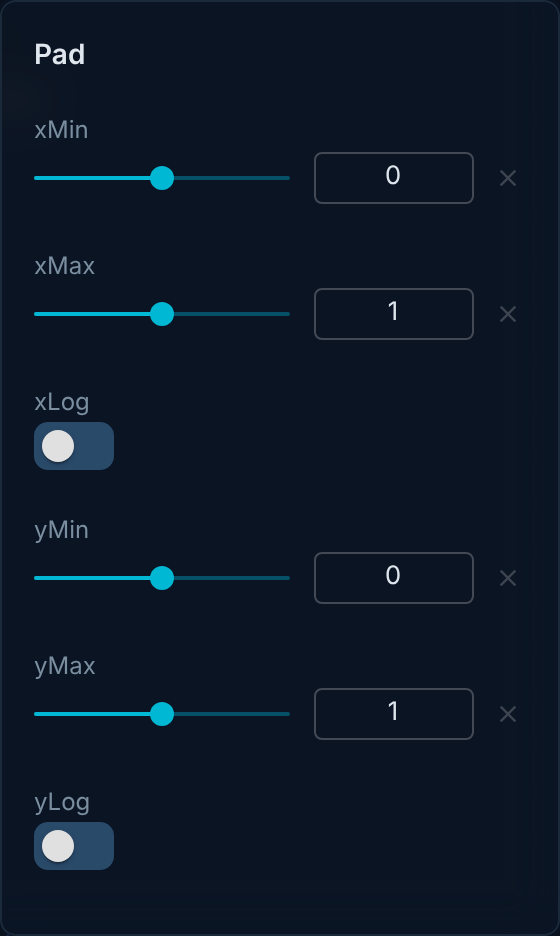 input-pad inspector panel