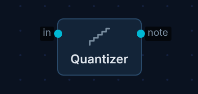 quantizer node on canvas