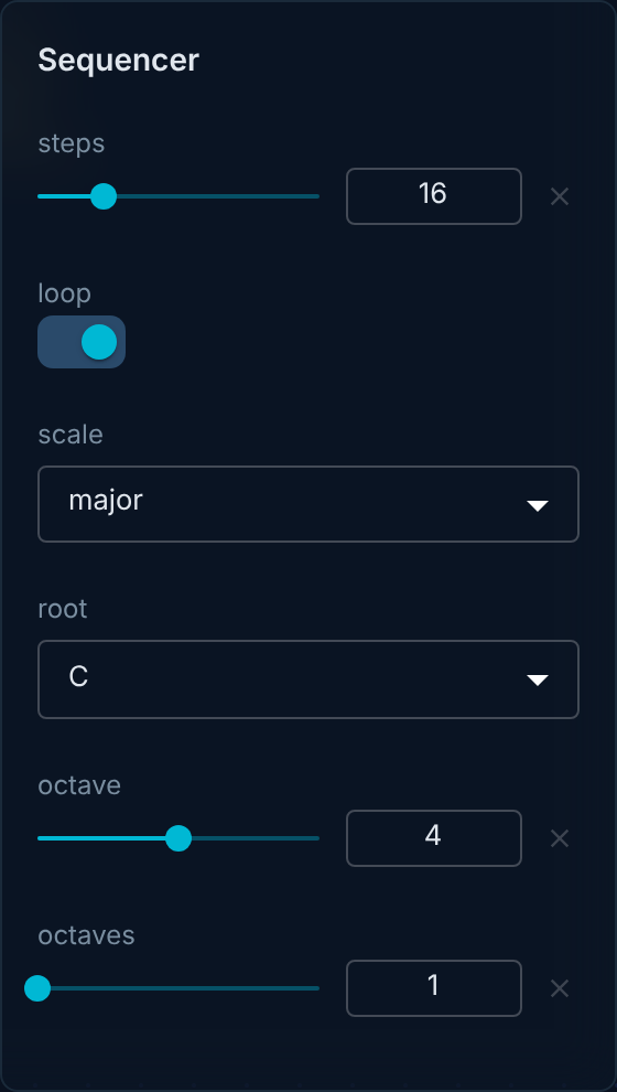 step-sequencer inspector panel